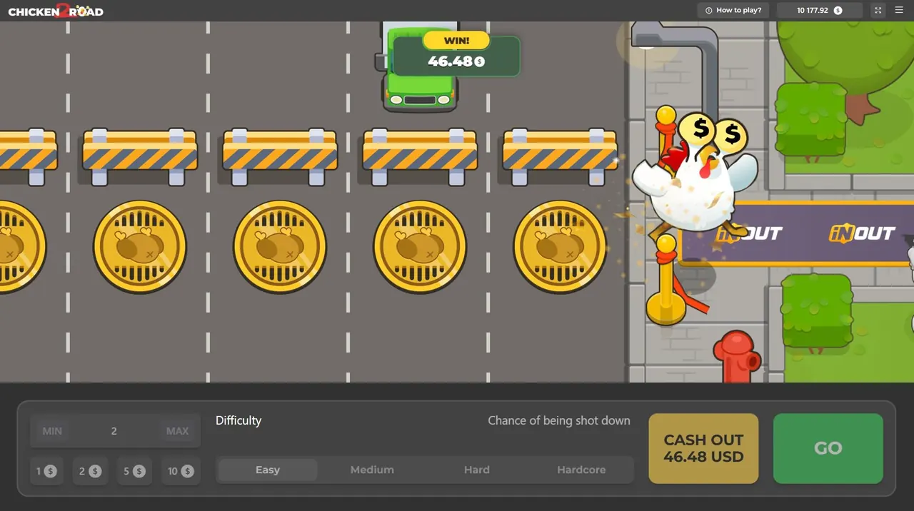 Chicken Road Spielansicht